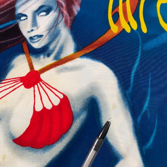 Vintage 90s Y2K Mermaid Anime All Over Print Shirt Mens Large Button Down Up R2 - Picture 6 of 11